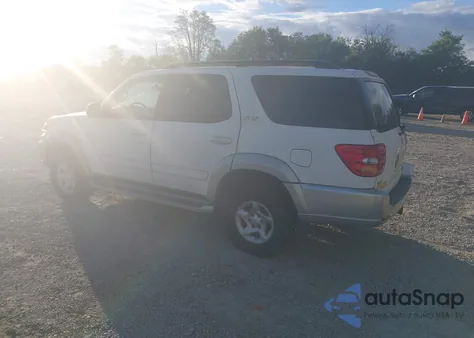 2002 Toyota Sequoia Sr5 V8 z USA, uszkodzony, nr VIN 5TDBT44A12S135742